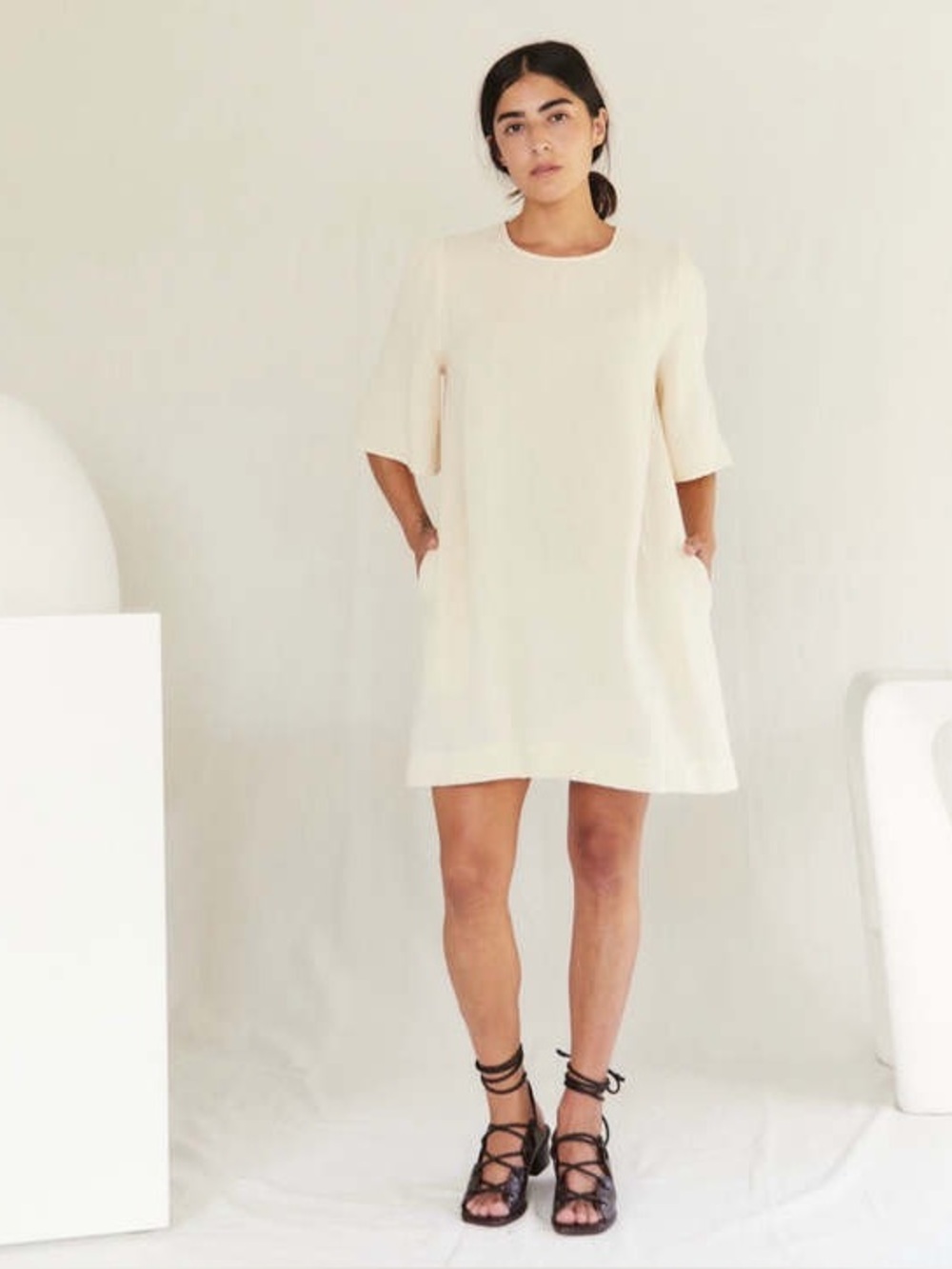 NWT Sugar Candy Mountain 100% Organic Cotton Gauze Mini Dress Small Made in USA